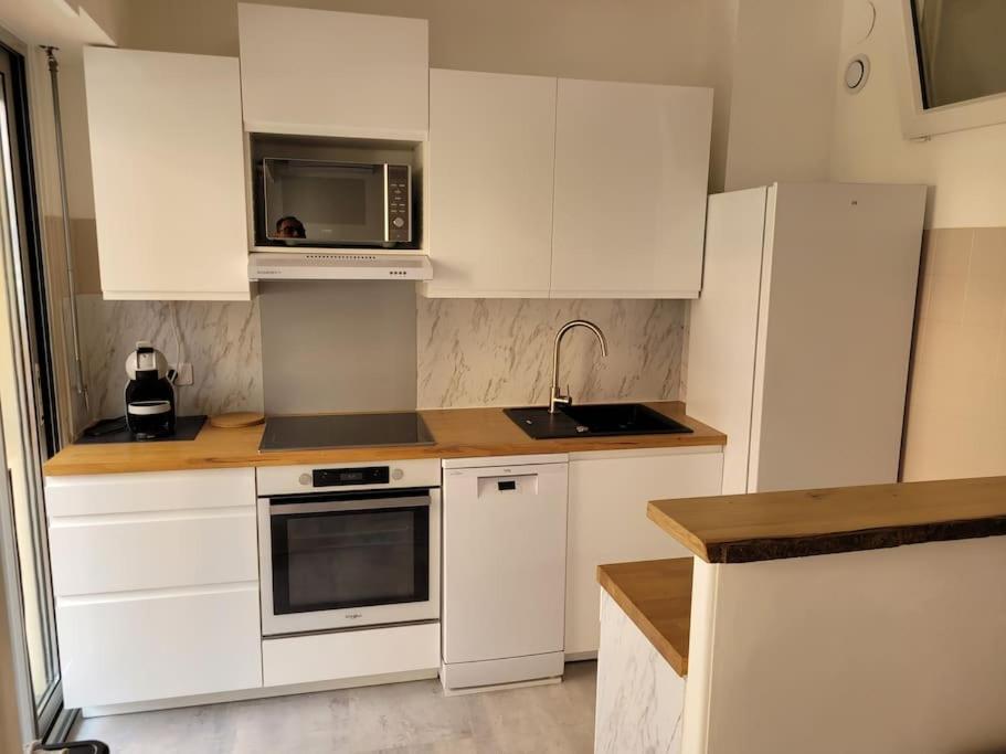 Studio Entre Plages Et Monaco Climatise Parking โรกบรูน-กัป-มาร์แต็ง ภายนอก รูปภาพ